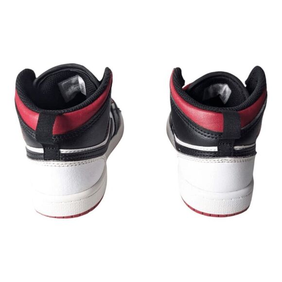 Nike Kids Sneakers Black Red White - Picture 5 of 7